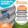 KESSER® Aufblasbarer Pool Familienpool für Kinder und Erwachsene Gartenschwimmbad Familienschwimmbad Sommer Planschbecken Füllmenge Kinderfreundlich Entwässerungslöcher Anthrazit, 2.4 Meter Bild 4