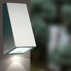 LED, Wandleuchte, Edelstahl, silber, Glas, RGB, Fernbedienung, H 14,5 cm Bild 3