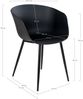 House Nordic Esszimmerstuhl, schwarz mit schwarzen Beinen - 2er set Bild 5