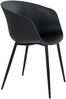 House Nordic Esszimmerstuhl, schwarz mit schwarzen Beinen - 2er set Bild 3
