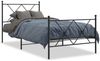vidaXL Bettgestell mit Kopf- und Fußteil Metall Schwarz 90x190 cm 376512 Bild 2