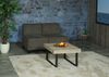 Modular 2-Sitzer Sofa Couch Lyon, Stoff/Textil ~ braun, ohne Armlehnen Bild 2