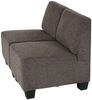 Modular 2-Sitzer Sofa Couch Lyon, Stoff/Textil ~ braun, ohne Armlehnen Bild 4