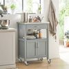 SoBuy FKW22-HG Küchenwagen, MDF, Lackiert, Grau, 60 x 92 x 44 cm Bild 2