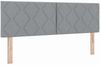 vidaXL Boxspringbett mit Matratze Hellgrau 200 x 160 cm Stoff 3341363 Bild 5