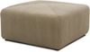 DOMO. collection Polsterhocker 800011, Hocker, quadratisch, individuell kombinierbar, Cord Modul-Fußhocker, Polstergarnitur, 85 x 85 x 42 (BxTxH), schlamm Bild 2