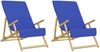 vidaXL Strandtücher 2 Stk. Königsblau 60x135 cm Stoff 400 GSM 362677 Bild 4