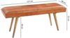 Sitzbank Bank SABO Massivholz- Echtleder Braun 117x38x51cm Bild 3