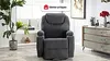 Vente-unique - SILVANO Sessel Stoff Grau - B 95 cm x H 105 cm x L 82 cm Bild 2