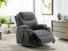 Vente-unique - SILVANO Sessel Stoff Grau - B 95 cm x H 105 cm x L 82 cm Bild 3