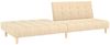 vidaXL Schlafsofa 2-Sitzer Creme Stoff 375757 Bild 5