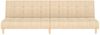vidaXL Schlafsofa 2-Sitzer Creme Stoff 375757 Bild 4