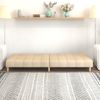 vidaXL Schlafsofa 2-Sitzer Creme Stoff 375757 Bild 3