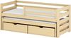 Kinderbett Sizilo mit 2 Schubladen, Gummirädern, Lattenrost (Farbe: Kiefer, 80 x 200) Bild 1