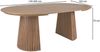 Selsey ‘Formisty’ Ausziehtisch 120–200 x 120 cm, Lamellen-Design, Nussbaum-Optik Bild 3