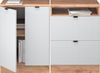 Küchenschrank für Dachschrägen R-Line Weiß Riffel 120 cm 2er Set Schrankkorpuss 60 cm Tiefe Vicco Bild 5