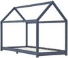 vidaXL Hausbett 90x200 cm, Grau, Kiefer massiv Bild 2