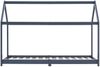 vidaXL Hausbett 90x200 cm, Grau, Kiefer massiv Bild 3