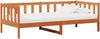 vidaXL Tag-Bett mit Matratze Wachsbraun und Weiß 90 x 200 cm 3422775 Bild 2