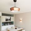 s.luce SkaDa LED Pendellampe Metallschirm Gold, Aluminium Ø 40cm Bild 4