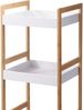 Bambus Badezimmerregal Badregal Wandregal Regal 4 Etagen 36 x 30 x 110 cm Bild 4