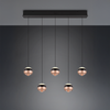 ORBIT Pendelleuchte, 5x8W, 960lm, 2300, 3000, 4000K, Metall Mattschwarz, 3 Stufen Dimmer Bild 4