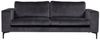 ebuy24 Sofa Bolero Sofa 3 Personen velour grau, 1 Teile Bild 5
