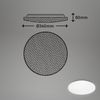 BRILONER - LED Deckenlampe mit Sternendekor, LED Deckenleuchte Bad IP44, gelochtes Dekor, neutralweißes Licht, Ø340 mm, Weiß Bild 3