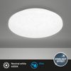 BRILONER - LED Deckenlampe mit Sternendekor, LED Deckenleuchte Bad IP44, gelochtes Dekor, neutralweißes Licht, Ø340 mm, Weiß Bild 4