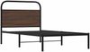 vidaXL Bettgestell ohne Matratze 107x203 cm Braun Eichen-Optik 4100303 Bild 3