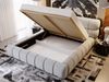 GRAINGOLD Mellow Polsterbett 160x200, mit hohem Kopfteil und Bettkasten, Velour-Stoff, Hellgrau Bild 5