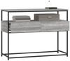 Konsolentisch, Beistelltisch, Konsole Grau Sonoma 100x40x75 cm Holzwerkstoff Bild 4