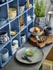 CREATIVE COLLECTION Bekka Regal Blau Recyceltes Holz Bild 1