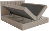 Selsey 'Togents' Boxspringbett 180x200 mit Stauraum und Topper, hydrophobe Chenille, braun Bild 4