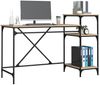 vidaXL Schreibtisch mit Regal Sonoma-Eiche 135x50x90 cm Holzwerkstoff 826710 Bild 4