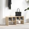 vidaXL Schuhregal Stapelbar Sonoma-Eiche 89,5x30x40 cm 858843 Bild 3