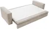 Vente-unique - TILIA Sofa SamtStoff Beige - B 95 cm x H 82 cm x L 244 cm Bild 5