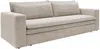 Vente-unique - TILIA Sofa SamtStoff Beige - B 95 cm x H 82 cm x L 244 cm Bild 3
