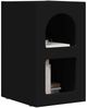 vidaXL Nachttisch Schwarz 29,5 x 33,5 x 50 cm Holzwerkstoff 891226 Bild 3