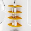 vidaXL Schwebendes Regal mit Regal 4 pcs Senfgelb 30 x 30 x 2 cm 8004117 Bild 4