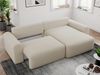 MKS Meble 'Nelson' Ecksofa mit Schlaffunktion und Bettkasten, L-form, Beige, Boucle Bild 4