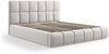 Micadoni Stauraumbett mit Kopfteil Bellis Samtstoff Bluvel Silber 160x200 Bild 2