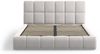 Micadoni Stauraumbett mit Kopfteil Bellis Samtstoff Bluvel Silber 160x200 Bild 3