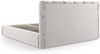 Micadoni Stauraumbett mit Kopfteil Bellis Samtstoff Bluvel Silber 160x200 Bild 4