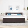 vidaXL Boxspringbett mit Kopfteil Dunkelbraun 200 x 200 cm Stoff 3338793 Bild 3