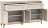 AX LIVING Kommode Nymphen Cashmere 2 Schubladen 4 Türen MDF Eiche Beine Bild 4