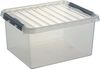 Sunware Kunststoff-Box Q-Line 36 l mit Deckel transparent Aufbewahrungsbox Kiste Bild 4