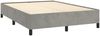 Doppelbett, Bettgestell Modernen ohne Matratze Hellgrau 140x200 cm Samt d2488e Bild 4