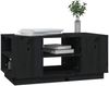 vidaXL Couchtisch Schwarz 90x49x40,5 cm Massivholz Kiefer 814403 Bild 4