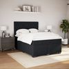 vidaXL Boxspringbett mit Matratze Schwarz 140x190 cm Samt 3293214 Bild 4
